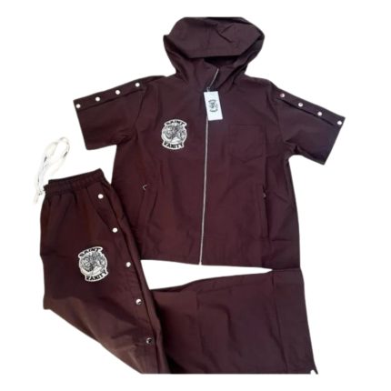 Saint Vanity Nylon Tracksuit Burgundy