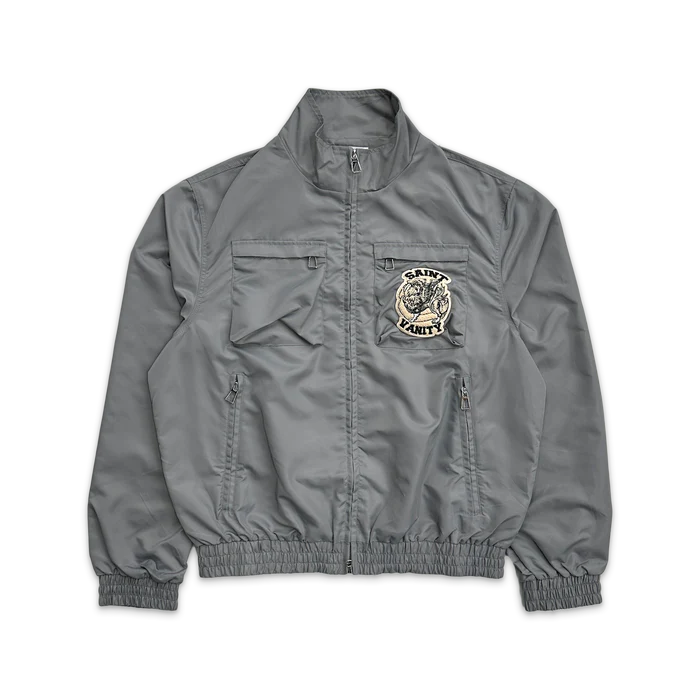 gj.webp Saint Vanity Nylon Cargo Jacket “Grey” - Image 1