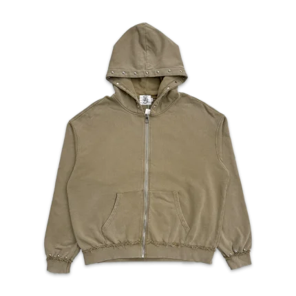 Saint Vanity French Terry Studded Jacket “Sand”